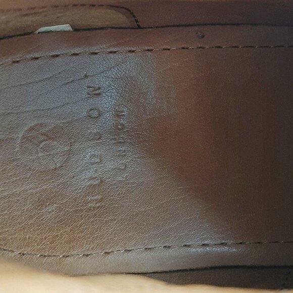 Hudson London Oxblood Burgundy Leather Moto Boots SZ 37 - Picture 16 of 16